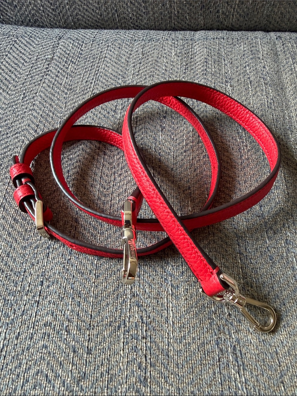 Kate Spade Red Leather Removable/Adjustable Replacement Strap.